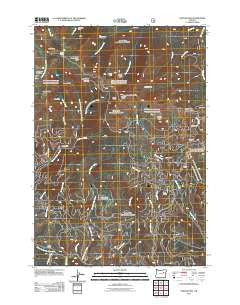 Vinegar Hill Oregon Historical topographic map, 1:24000 scale, 7.5 X 7.5 Minute, Year 2011