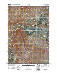 Vines Hill Oregon Historical topographic map, 1:24000 scale, 7.5 X 7.5 Minute, Year 2011
