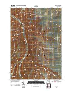 Vinson Oregon Historical topographic map, 1:24000 scale, 7.5 X 7.5 Minute, Year 2011
