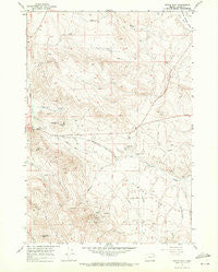 Virtue Flat Oregon Historical topographic map, 1:24000 scale, 7.5 X 7.5 Minute, Year 1967