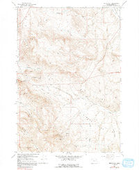 Virtue Flat Oregon Historical topographic map, 1:24000 scale, 7.5 X 7.5 Minute, Year 1967