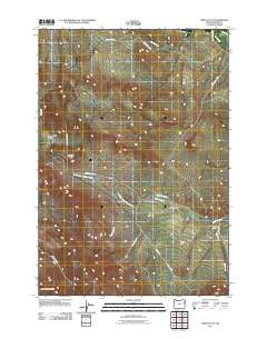 Virtue Flat Oregon Historical topographic map, 1:24000 scale, 7.5 X 7.5 Minute, Year 2011