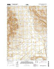 Wagontire Mountain East Oregon Current topographic map, 1:24000 scale, 7.5 X 7.5 Minute, Year 2014