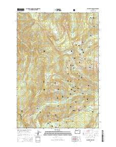 Wahtum Lake Oregon Current topographic map, 1:24000 scale, 7.5 X 7.5 Minute, Year 2014