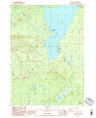 Waldo Lake Oregon Historical topographic map, 1:24000 scale, 7.5 X 7.5 Minute, Year 1986