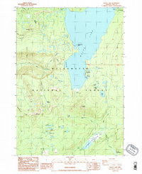 Waldo Lake Oregon Historical topographic map, 1:24000 scale, 7.5 X 7.5 Minute, Year 1986