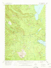 Waldo Lake Oregon Historical topographic map, 1:62500 scale, 15 X 15 Minute, Year 1956