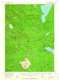 Waldo Lake Oregon Historical topographic map, 1:62500 scale, 15 X 15 Minute, Year 1956