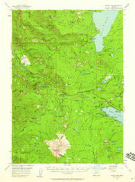 Waldo Lake Oregon Historical topographic map, 1:62500 scale, 15 X 15 Minute, Year 1956