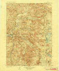 Waldo Lake Oregon Historical topographic map, 1:125000 scale, 30 X 30 Minute, Year 1925