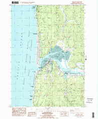 Waldport Oregon Historical topographic map, 1:24000 scale, 7.5 X 7.5 Minute, Year 1984