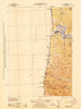 Waldport Oregon Historical topographic map, 1:62500 scale, 15 X 15 Minute, Year 1942