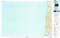 Waldport Oregon Historical topographic map, 1:100000 scale, 30 X 60 Minute, Year 1980