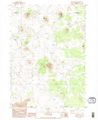 Walker Butte Oregon Historical topographic map, 1:24000 scale, 7.5 X 7.5 Minute, Year 1983