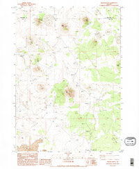 Walker Butte Oregon Historical topographic map, 1:24000 scale, 7.5 X 7.5 Minute, Year 1983