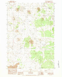 Walker Butte Oregon Historical topographic map, 1:24000 scale, 7.5 X 7.5 Minute, Year 1983