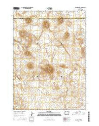 Walker Butte Oregon Current topographic map, 1:24000 scale, 7.5 X 7.5 Minute, Year 2014