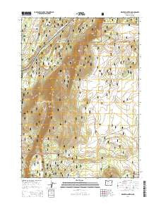 Walker Mountain Oregon Current topographic map, 1:24000 scale, 7.5 X 7.5 Minute, Year 2014