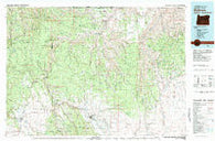Wallowa Oregon Historical topographic map, 1:100000 scale, 30 X 60 Minute, Year 1982