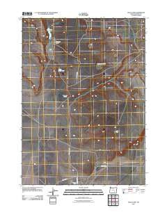 Walls Lake Oregon Historical topographic map, 1:24000 scale, 7.5 X 7.5 Minute, Year 2011