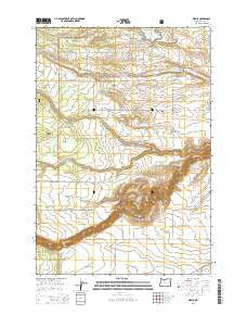 Wamic Oregon Current topographic map, 1:24000 scale, 7.5 X 7.5 Minute, Year 2014