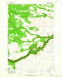 Wamic Oregon Historical topographic map, 1:24000 scale, 7.5 X 7.5 Minute, Year 1962