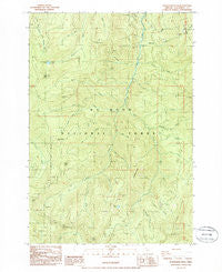 Wanderers Peak Oregon Historical topographic map, 1:24000 scale, 7.5 X 7.5 Minute, Year 1985