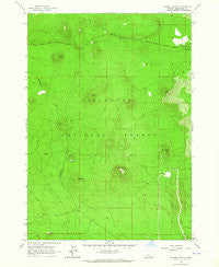 Wanoga Butte Oregon Historical topographic map, 1:24000 scale, 7.5 X 7.5 Minute, Year 1963