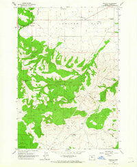 Wapinitia Oregon Historical topographic map, 1:24000 scale, 7.5 X 7.5 Minute, Year 1962