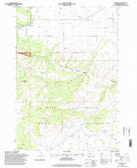 Wapinitia Oregon Historical topographic map, 1:24000 scale, 7.5 X 7.5 Minute, Year 1996