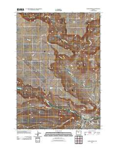 Warm Springs Oregon Historical topographic map, 1:24000 scale, 7.5 X 7.5 Minute, Year 2011
