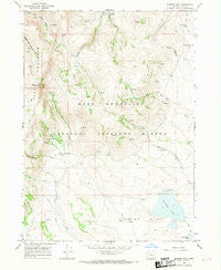 Warner Peak Oregon Historical topographic map, 1:24000 scale, 7.5 X 7.5 Minute, Year 1967