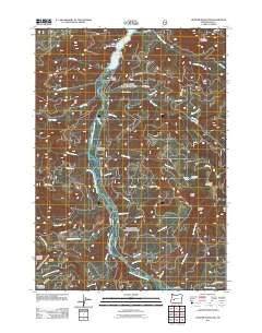 Warner Mountain Oregon Historical topographic map, 1:24000 scale, 7.5 X 7.5 Minute, Year 2011