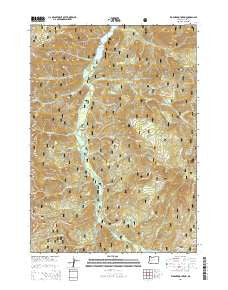 Warner Mountain Oregon Current topographic map, 1:24000 scale, 7.5 X 7.5 Minute, Year 2014