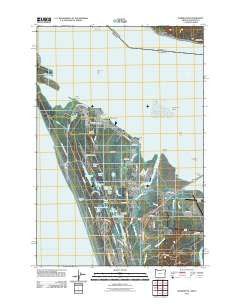 Warrenton Oregon Historical topographic map, 1:24000 scale, 7.5 X 7.5 Minute, Year 2011
