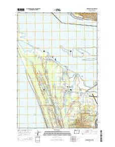 Warrenton Oregon Current topographic map, 1:24000 scale, 7.5 X 7.5 Minute, Year 2014