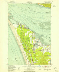 Warrenton Oregon Historical topographic map, 1:24000 scale, 7.5 X 7.5 Minute, Year 1953
