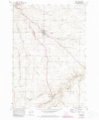 Wasco Oregon Historical topographic map, 1:24000 scale, 7.5 X 7.5 Minute, Year 1971