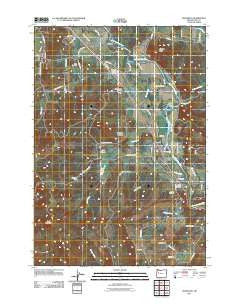 Waterloo Oregon Historical topographic map, 1:24000 scale, 7.5 X 7.5 Minute, Year 2011