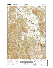 Waterloo Oregon Current topographic map, 1:24000 scale, 7.5 X 7.5 Minute, Year 2014