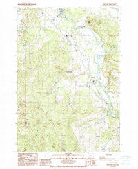 Waterloo Oregon Historical topographic map, 1:24000 scale, 7.5 X 7.5 Minute, Year 1988