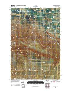 Waterman Oregon Historical topographic map, 1:24000 scale, 7.5 X 7.5 Minute, Year 2011