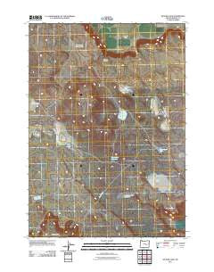 Weaver Lake Oregon Historical topographic map, 1:24000 scale, 7.5 X 7.5 Minute, Year 2011