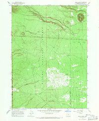 Welch Butte Oregon Historical topographic map, 1:24000 scale, 7.5 X 7.5 Minute, Year 1967