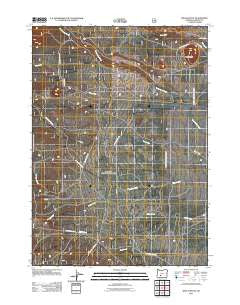 Welch Butte Oregon Historical topographic map, 1:24000 scale, 7.5 X 7.5 Minute, Year 2011