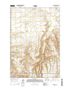 Well Spring Oregon Current topographic map, 1:24000 scale, 7.5 X 7.5 Minute, Year 2014