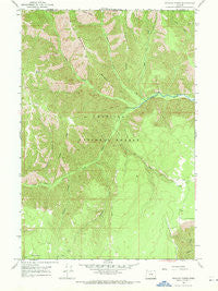 Wenaha Forks Oregon Historical topographic map, 1:24000 scale, 7.5 X 7.5 Minute, Year 1967