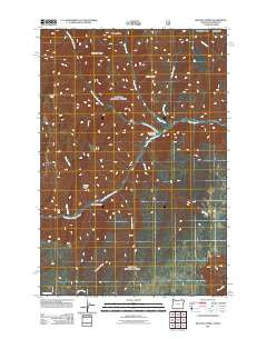 Wenaha Forks Oregon Historical topographic map, 1:24000 scale, 7.5 X 7.5 Minute, Year 2011
