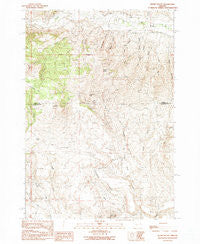 Wendt Butte Oregon Historical topographic map, 1:24000 scale, 7.5 X 7.5 Minute, Year 1990
