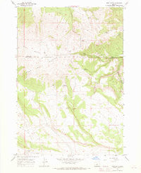 West Butte Oregon Historical topographic map, 1:24000 scale, 7.5 X 7.5 Minute, Year 1967